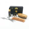 Krew Kutz Beard Grooming Kit - Oil / Balm / Brush / Comb / Scissors / Pouch