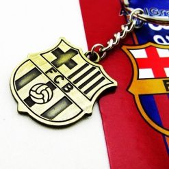 Bronzed Metal Football Team Badge Keychain - Image 3