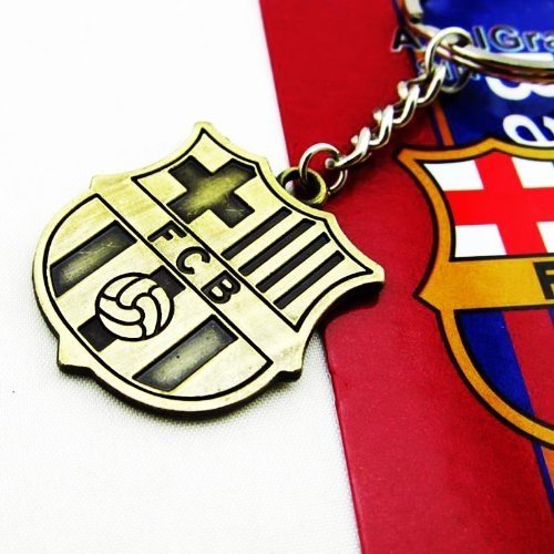 Bronzed Metal Football Team Badge Keychain - Image 3