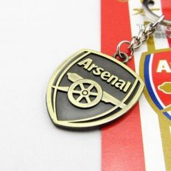 Bronzed Metal Football Team Badge Keychain - Image 8