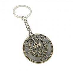 Bronzed Metal Football Team Badge Keychain - Image 11