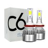 C6 LED Headlight Bulb - 6000K Cool White (Pack of 2)