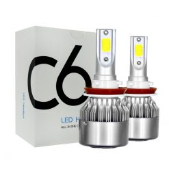 C6 LED Headlight Bulb - 6000K Cool White (Pack of 2)