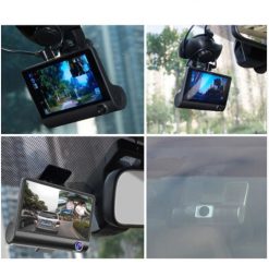 Triple Camera Lens HD Dash Cam / Car DVR 4.0" Display / 1080P 170° Wide Angle Night Vision - Image 4