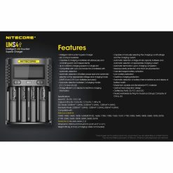 Nitecore UM4 USB Universal 4-Port Smart Charger for Li-Ion/Ni-MH/Ni-Cd/IMR 26650 22650 21700 20700 18650 18490 18350 17670 17500 17335 16340 RCR123 14500 10440 AA AAA AAAA - Image 5