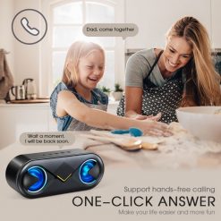 S6 HiFi Super Bass Bluetooth 5.0 Speaker with TF, AUX & USB Inputs - Image 6