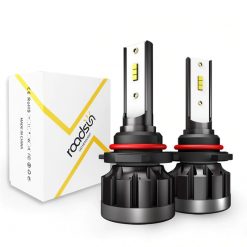 Roadsun LED Headlight Bulb – 6000K Cool White (Pack of 2)