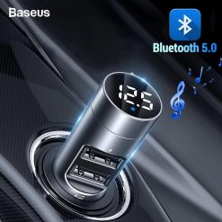 Baseus Wireless In-Car Bluetooth 5.0 FM Transmitter Energy Column - Image 4