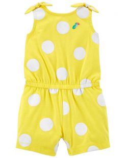 Carter's Polka Dot Cotton Romper