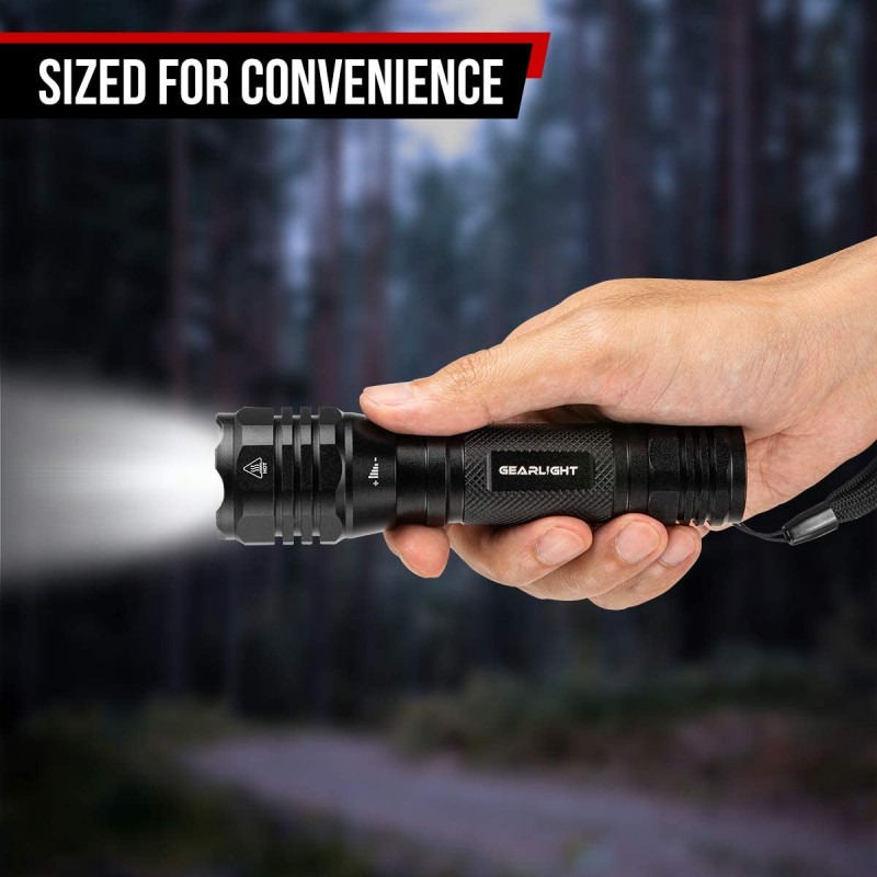 GearLight S1050 Tactical LED Flashlight - 2 Pack - Image 2