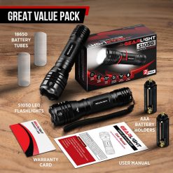 GearLight S1050 Tactical LED Flashlight - 2 Pack - Image 7