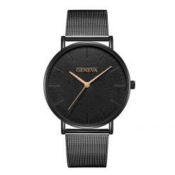 Geneva Minimalist Mesh Band Watch