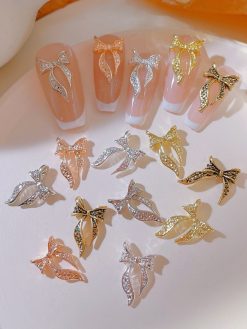 10 Piece Bow-Knot Nail Decoration