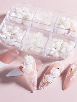 6 Grids Flower Nail Decoration.