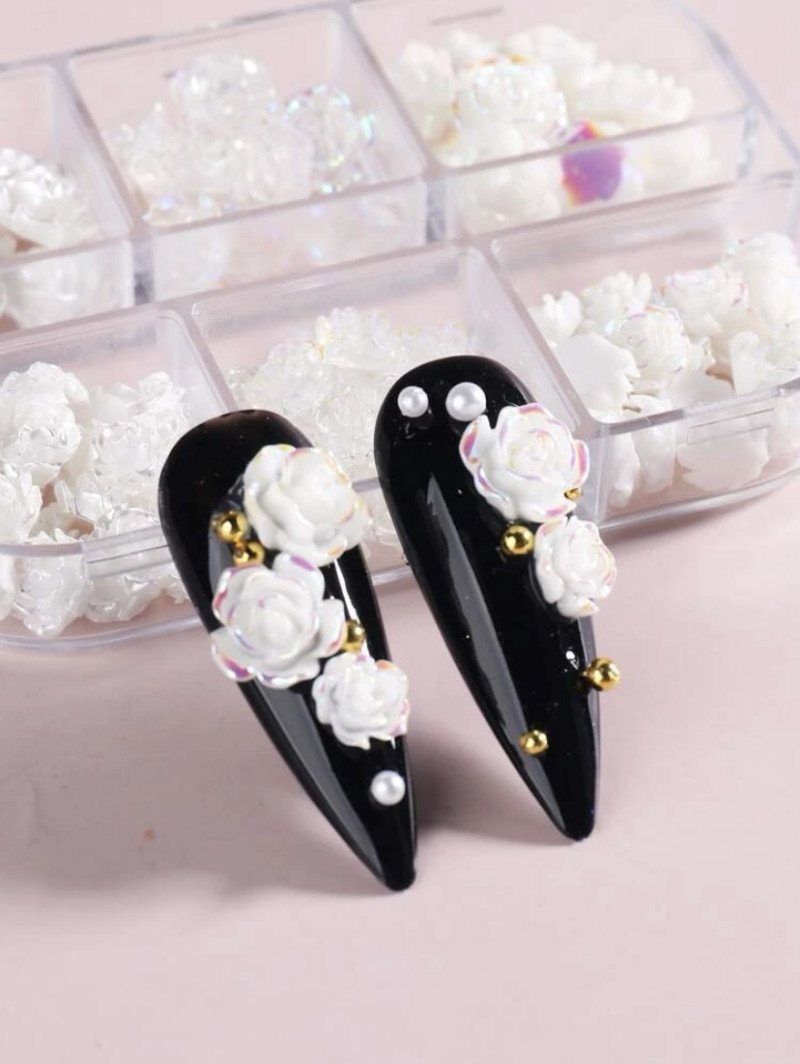 6 Grids Flower Nail Decoration. - Image 2