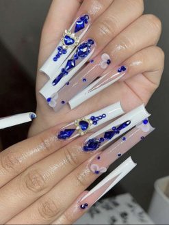 12 Grid Rhinestone Set - Blue - Image 5