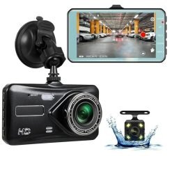 T6 2 Channel 4.0 HD Touchscreen Dash Cam / Car DVR 1080P 170° Wide Angle Night Vision