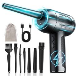 Dual Mode Rechargeable Electric Air Duster / Vacuum - Computer, Car, House Cleaning