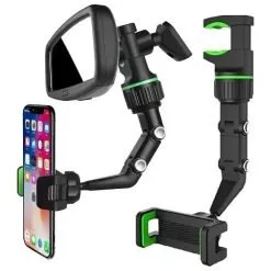 Rearview Mirror / Desktop / Tripod Mounted 360° Rotation Phone Holder