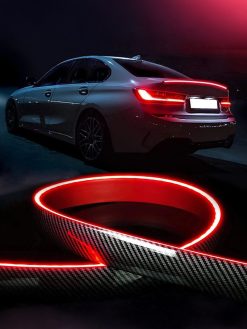 Carbon Fiber Trunk Lip with Flowing Turn Signal, Park & Brake Light