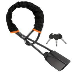 Universal Steering Wheel Lock – Anti-Theft with Seatbelt Connection, 3 Keys & Strong B-Lock