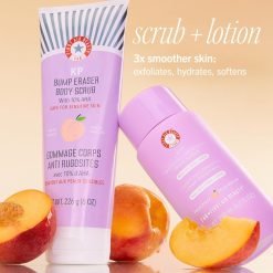 First Aid Beauty KP Bump Eraser Body Scrub with 10% AHA – Fresh Peach - Image 7