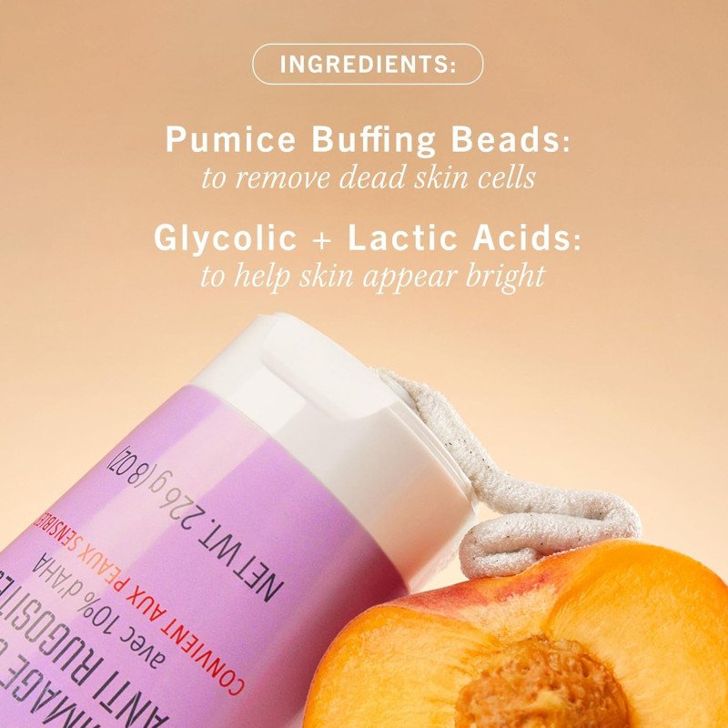 First Aid Beauty KP Bump Eraser Body Scrub with 10% AHA – Fresh Peach - Image 4