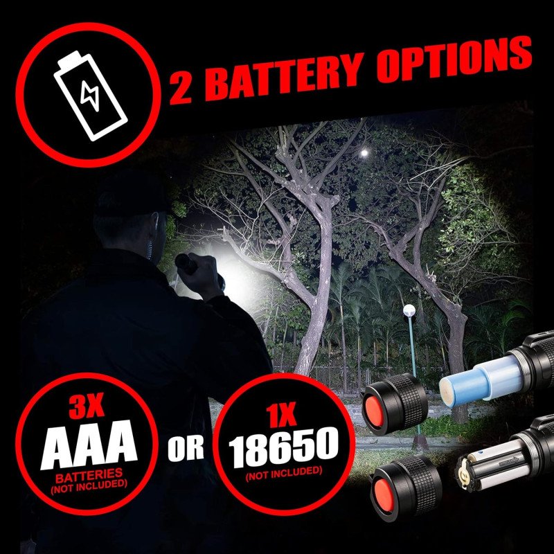 GearLight TAC LED Flashlight - 2 Pack - Image 5