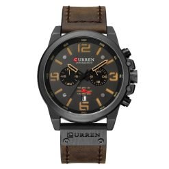 Curren 8314 Leather Band Men's Quartz Watch - Image 6