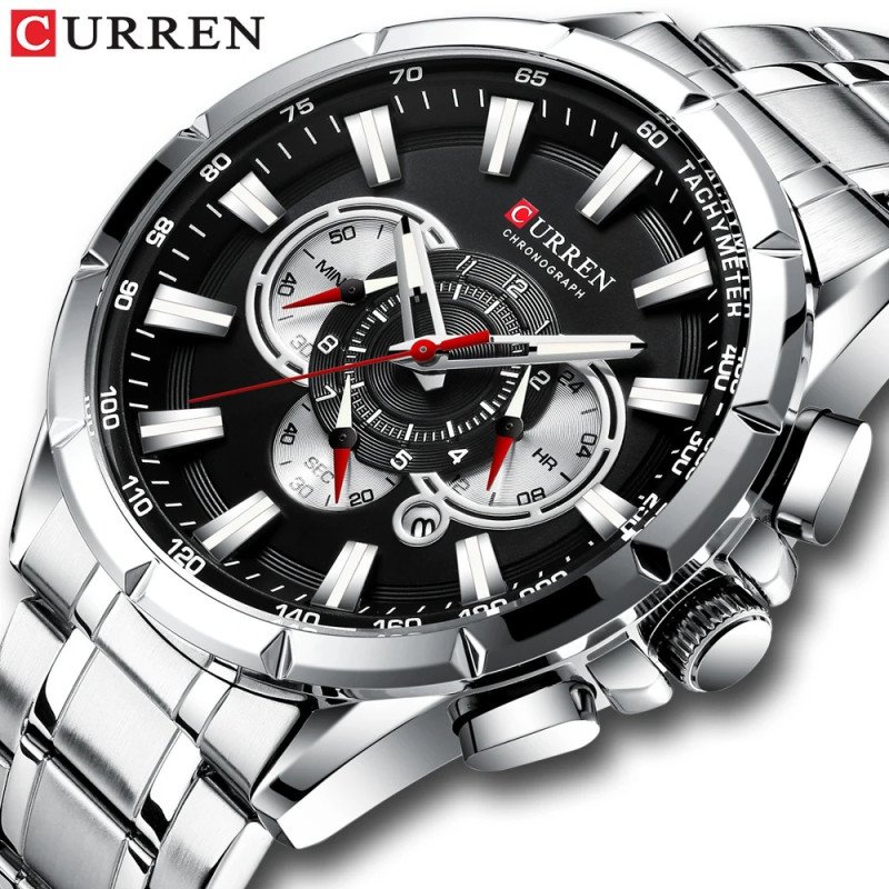 Curren 8363 Stainless Steel Men's Quartz Watch - Image 4