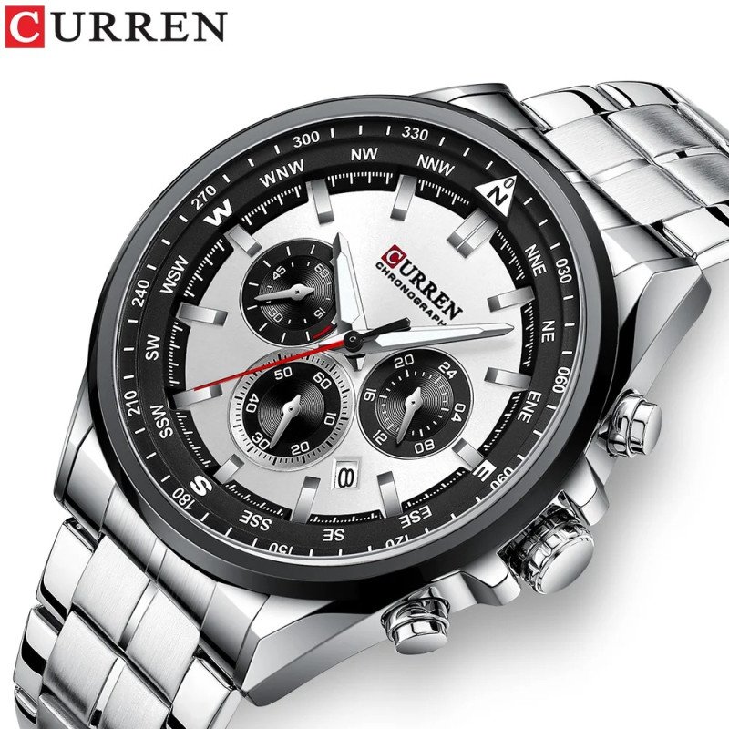 Curren 8399 Stainless Steel Men's Quartz Watch - Image 2