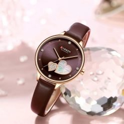 Curren Blache 9077 Leather Band Women's Quartz Watch - Image 5