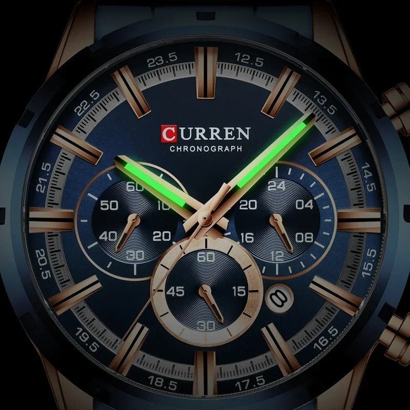 Curren 8355 Stainless Steel Men's Quartz Watch - Image 4