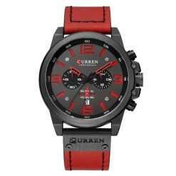 Curren 8314 Leather Band Men's Quartz Watch - Image 5