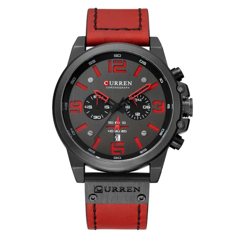 Curren 8314 Leather Band Men's Quartz Watch - Image 5