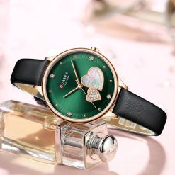 Curren Blache 9077 Leather Band Women's Quartz Watch - Image 4