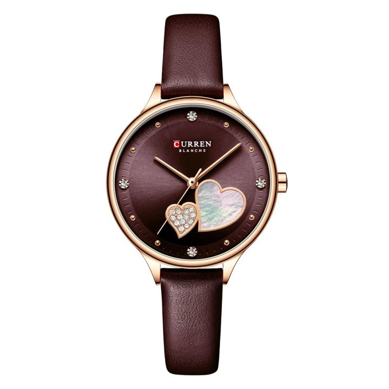 Curren Blache 9077 Leather Band Women's Quartz Watch - Image 10