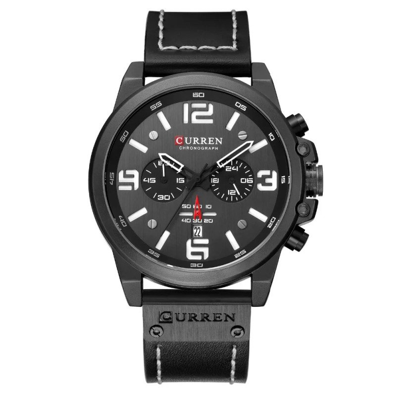 Curren 8314 Leather Band Men's Quartz Watch - Image 7