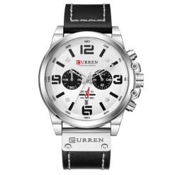 Curren 8314 Leather Band Men's Quartz Watch - Image 10