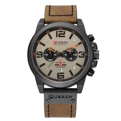 Curren 8314 Leather Band Men's Quartz Watch - Image 9