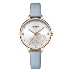 Curren Blache 9077 Leather Band Women's Quartz Watch - Image 9