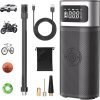 6000mAh Cordless Digital Tyre Inflator & Power Bank – Portable Air Compressor for Car, Bike & Motorcycle (150 PSI)
