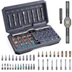 42-in-1 Magnetic Ratchet Screwdriver Set – Precision Multi-Bit Tool Kit with S2 Steel Bits & Storage Case