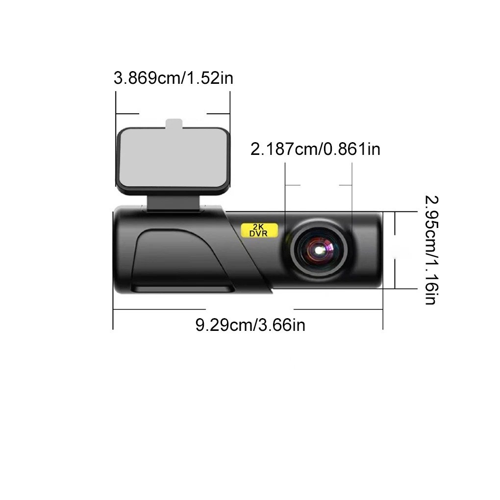 2K WiFi Mini Dash Cam with 24hr Parking Monitor & Hardwire Power Kit - Image 5
