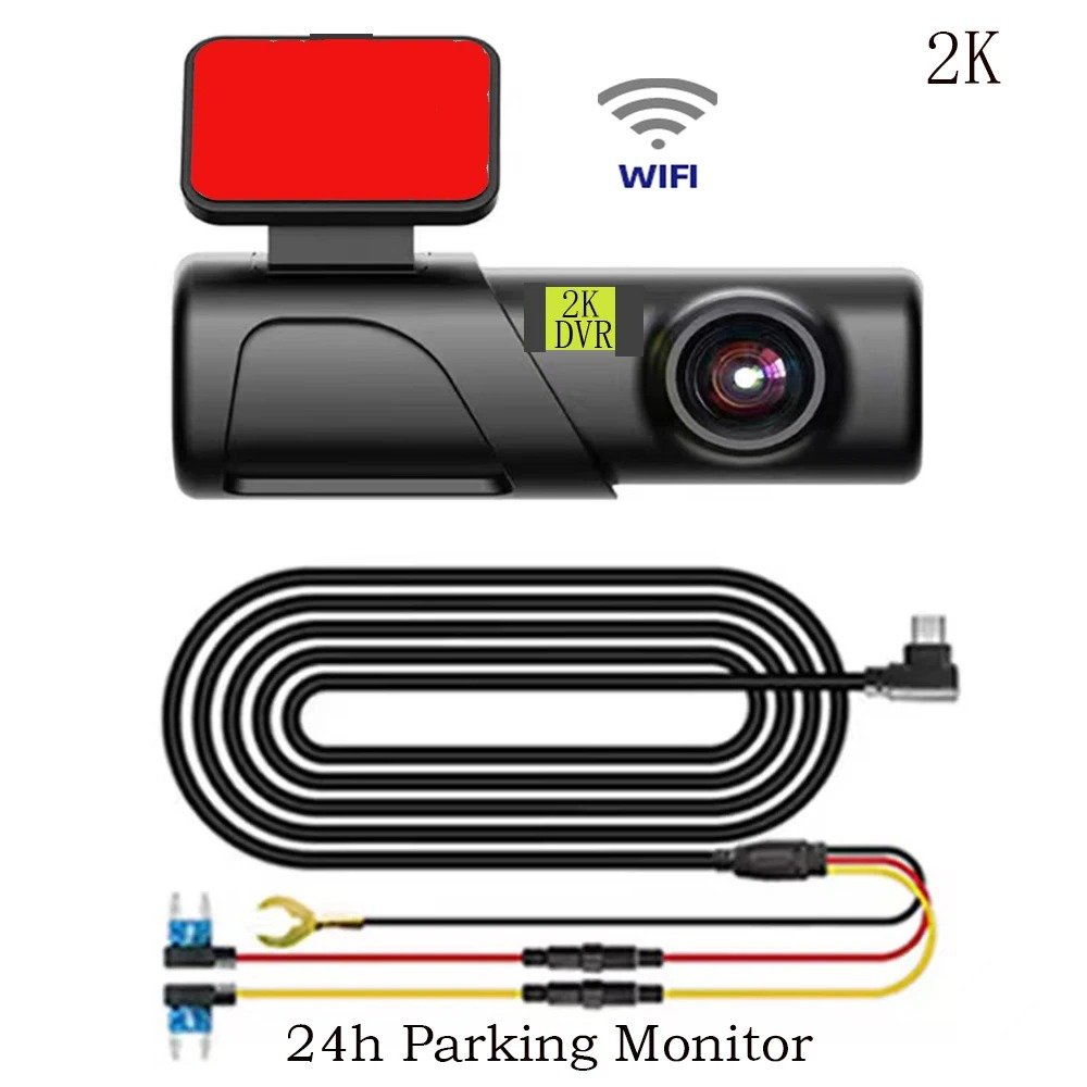 2K WiFi Mini Dash Cam with 24hr Parking Monitor & Hardwire Power Kit - Image 2