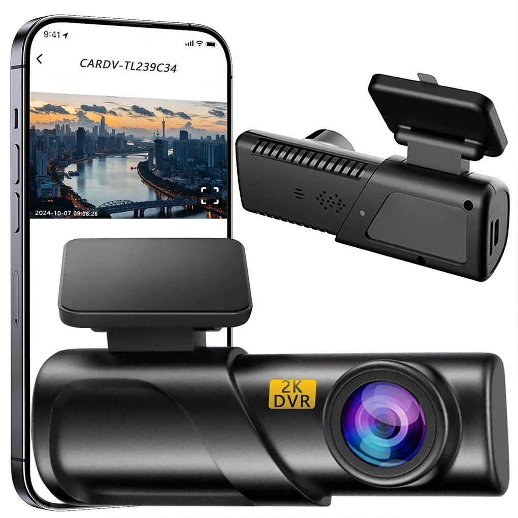 2K WiFi Mini Dash Cam with 24hr Parking Monitor & Hardwire Power Kit - Image 4