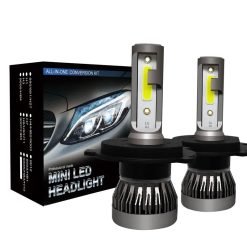 Mini LED Headlight Bulbs 6000K White – Plug & Play High Brightness Conversion Kit