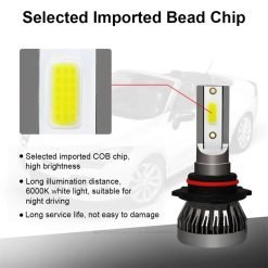 Mini LED Headlight Bulbs 6000K White – Plug & Play High Brightness Conversion Kit - Image 2