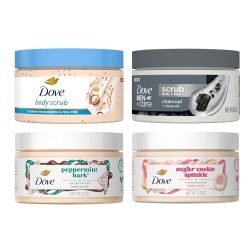 Dove Limited Edition Holiday Treats Exfoliating Mini Body Scrub Set - 4 Pack