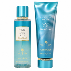 Victoria's Secret Aqua Kiss Vacation Fragrance Mist & Lotion